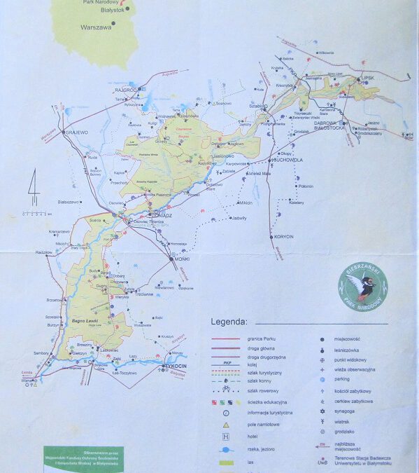 Mapa Biebrzańskiego Parku Narodowego
