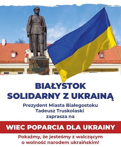 Wiec poparcia dla Ukrainy
