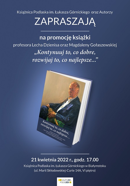 Promocja książki prof. Lecha Dzienisa oraz Magdaleny Gołaszewskiej