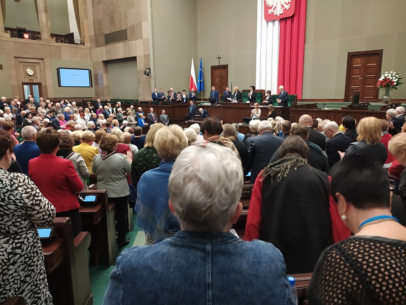 Podlascy seniorzy w Sali Obrad Sejmu