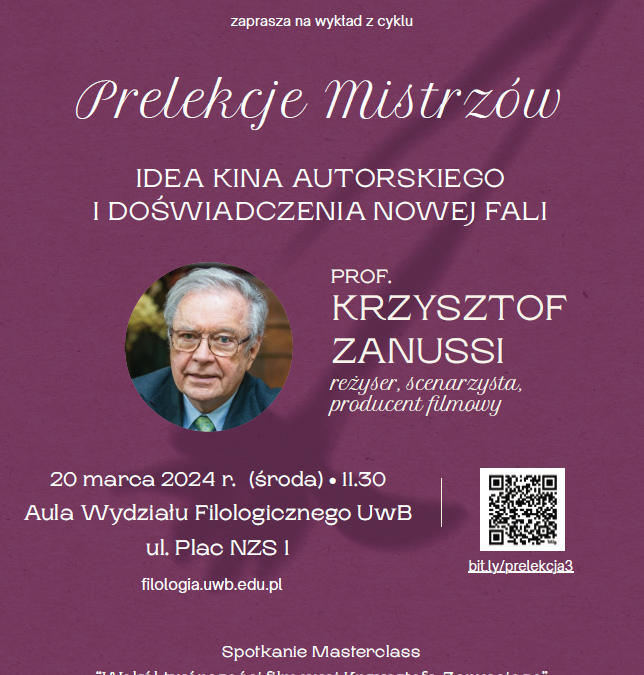 ,,Prelekcja Mistrzowska” prof. Krzysztofa Zanussiego i Międzynarodowy Dzień Frankofonii
